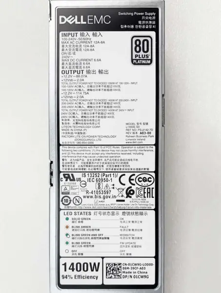 Emc 078-000-080 078-000-111-00 078-000-111 Sg9001 2200w Bekleme Güç Kaynağı