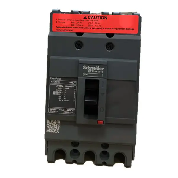 3 kutuplu kalıplı devre kesici Easypact EZC100B 3P60A