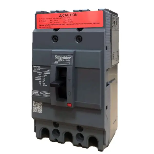 3 kutuplu kalıplı devre kesici Easypact EZC100B 3P60A