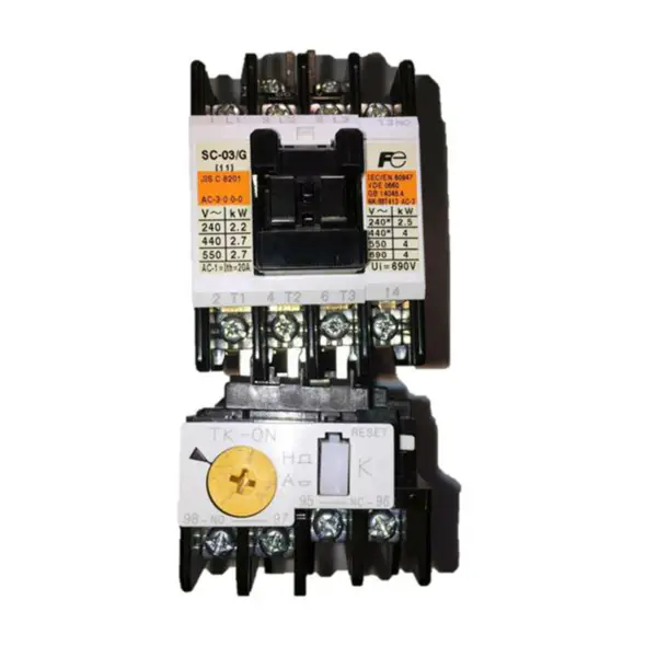 Yüksek kaliteli FUJI Elektrikli Manyetik Marş SW-03 220V 2.8~4.2 A