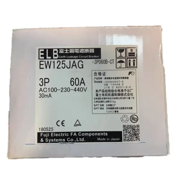 Fuji Devre kesici EW125JAG 3P 60A 15~125A