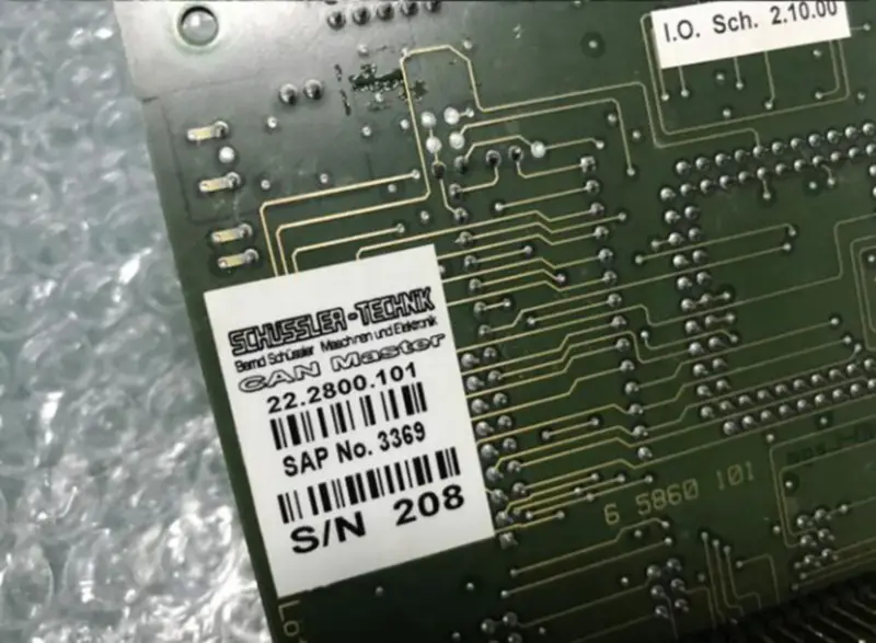 SCHUSSLER TECHNIK 5860 101 22.2800.101CNA MASTER endüstriyel anakart