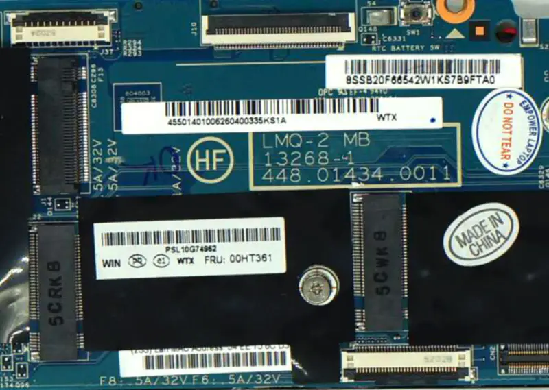 Lenovo X1 Carbon LMQ-2 13268-1 i7-5600U 8G ile Anakart