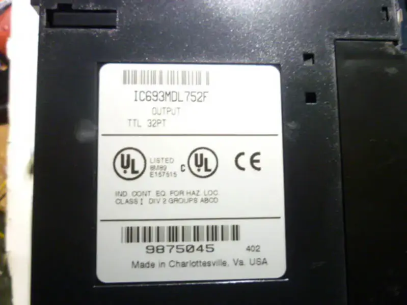 GE Fanuc PLC 90-30 serisi IC693MDL752F