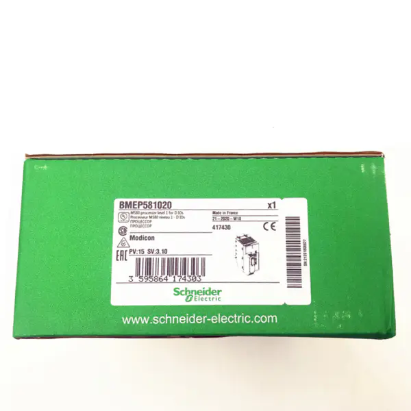 PLC Schneider Modicon M580 İşlemci Seviye 1 DIO'lar için CPU Modülü BMEP581020
