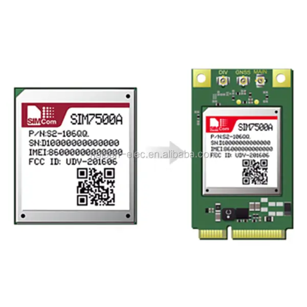 SIMCOM SIM7500X çok bantlı Kablosuz İletişim Modülü GNSS GPRS Modülü SIM7500E SIM7500A SIM7500V SIM7500JE SIM7500SA
