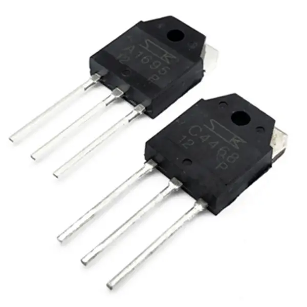 Ses Güç Boruları Elektronik Komponent IC Chip A1695 C4468 2SA1695 2SC4468 TRANS PNP 140V 10A TO3P
