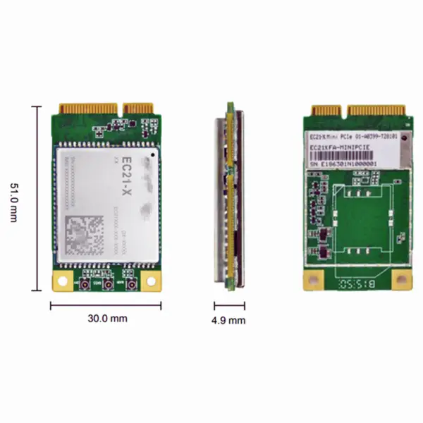 LTE Cat 1 modülü EC21 Mini PCIe 4G IOT kablosuz iletişim modülleri EC21-E-MINIPCIE EC21EFA-MINIPCIE