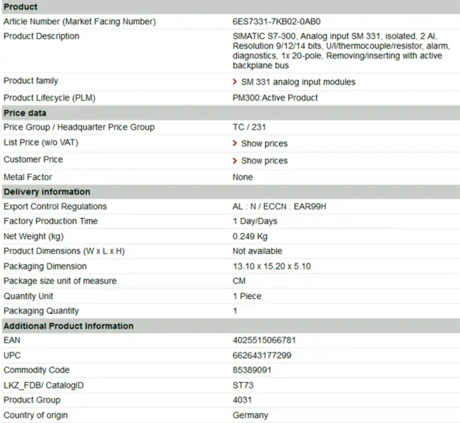 modül modül dimmer an ac 6ES5375-0LA41 6ES53750LA41