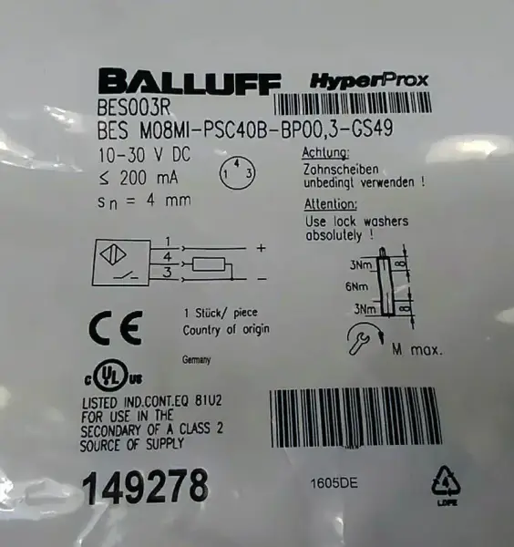 Balluff BES003R Sensör