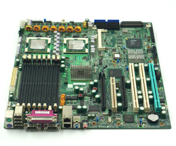 SUPER iş istasyonu kartı SUPER X6DA8-G2 REV 3.00, çift xeon 604 soketli ve scsi 68 pin raid arayüzlü endüstriyel anakart