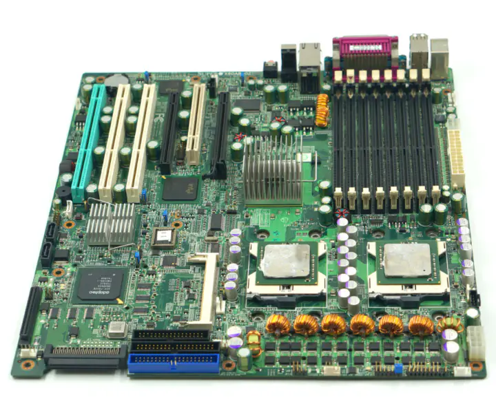 SUPER iş istasyonu kartı SUPER X6DA8-G2 REV 3.00, çift xeon 604 soketli ve scsi 68 pin raid arayüzlü endüstriyel anakart
