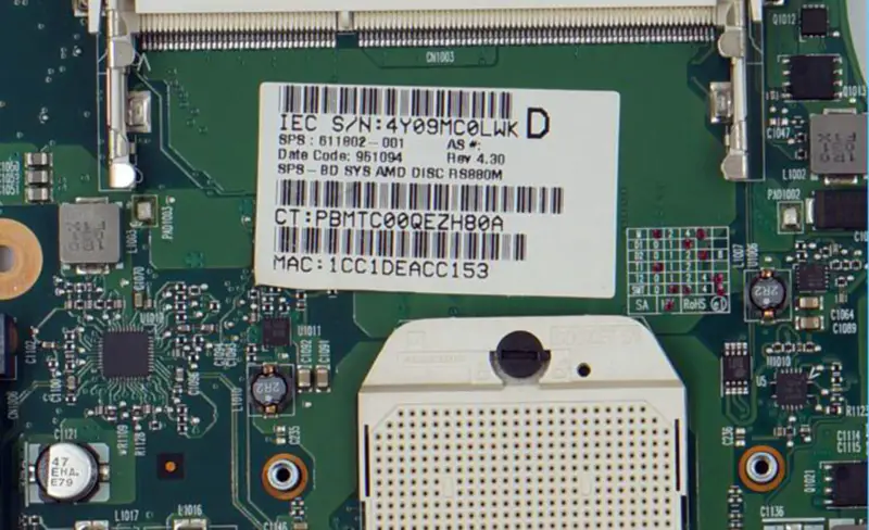 HP 611802-001 325 425 625 Anakart