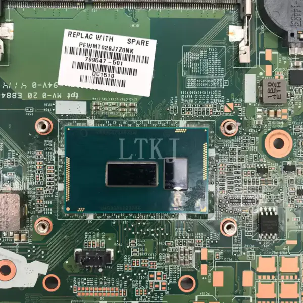 HP 856227-001 856227-501 856227-601 I7-6500U 940MX 2GB DAG34AMB6D0 Anakart