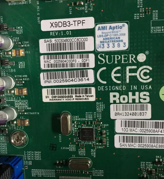 SuperMicro X9DB3-TPF Sunucu Anakartı LGA1356 E5-2400V2