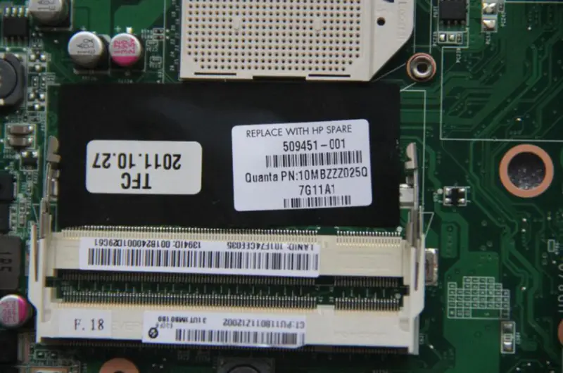 HP 509451-001 DV6 DV6-1000 M92 512MB Anakart