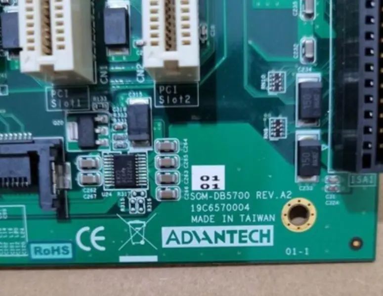 Advantech SOM-DB5700 REV.A2 Endüstriyel anakart arka paneli