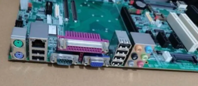 Advantech SOM-DB5700 REV.A2 Endüstriyel anakart arka paneli