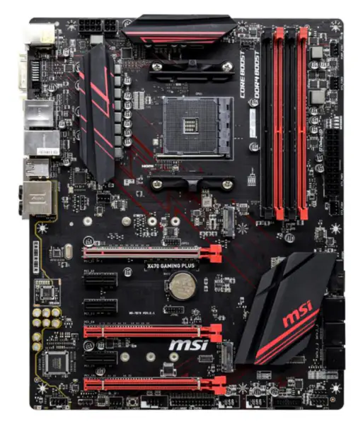 MSI X470 GAMING PLUS Anakart Soket AM4