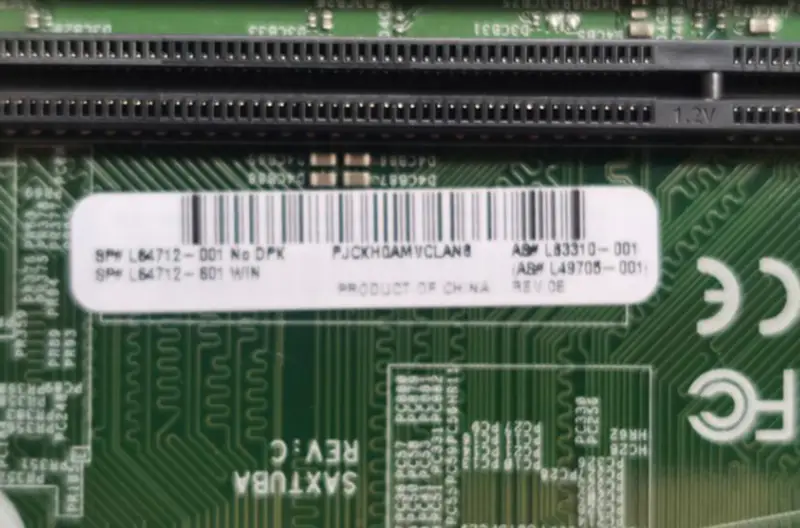 HP ProDesk 400 G6 SFF L64712-001 L64712-601 L63310-001 L49705-001 anakart