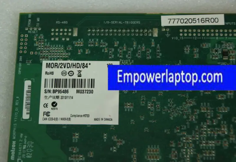 Matrox MOR/2VD/HD/84 Y7173_01 yakalama kartı