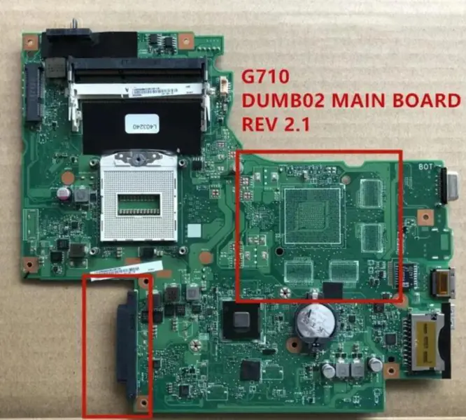 Lenovo G710 DUMB02 REV 2.1 Anakart