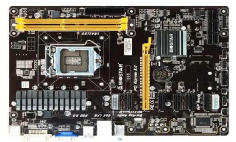 Biostar TB85 Strong motherboard 6PIC-E BTC LGA1150 ATX