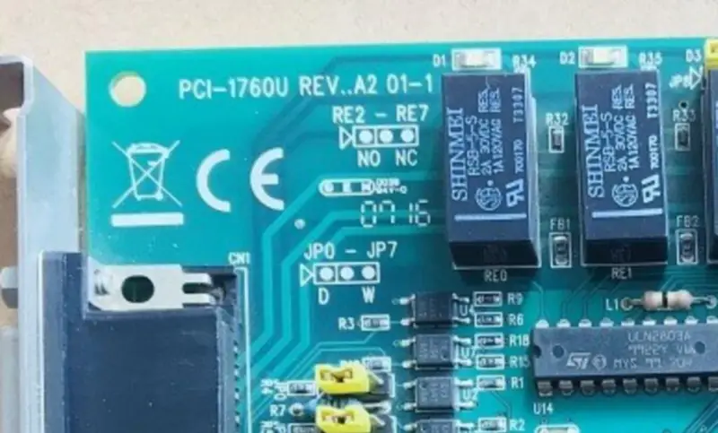Advantech PCI-1760U REV.B1 A1 A2 8-ch Röle ve 8-ch İzole Dijital Giriş Evrensel PCI Kartı