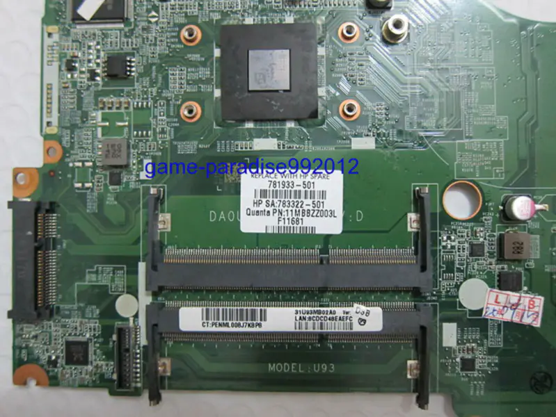 HP 781933-501 anakart