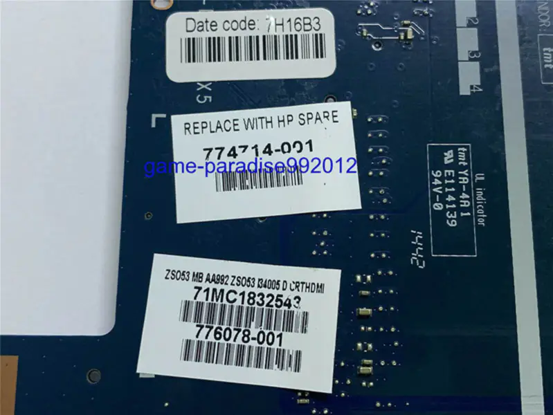 HP 774714-001 anakart