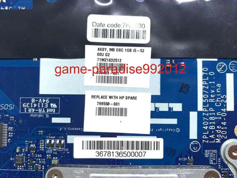 HP 799558-001 anakart