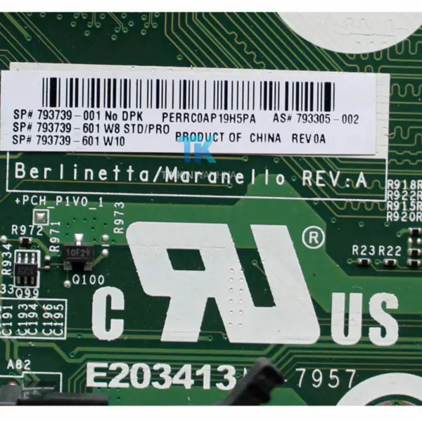 HP 793741-001 MicroATX anakart