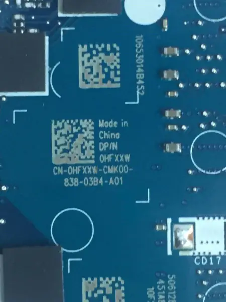Dell HFXXW anakart