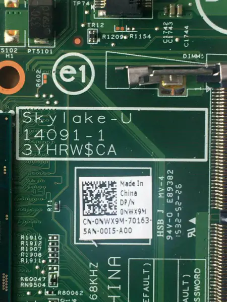 Dell 0NWX9M anakart
