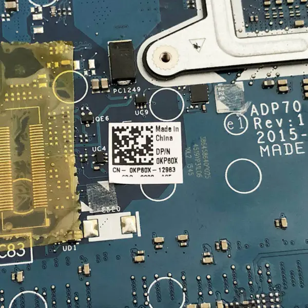 Dell 0KP60X ADP70 LA-C832P Rev: 1.0 (A00) anakart