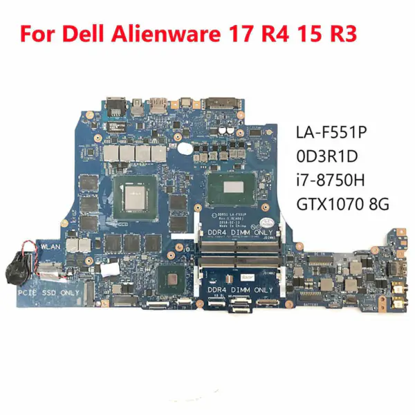 Dell DD3R1D3R1D0D3R1D LA-F551P anakart