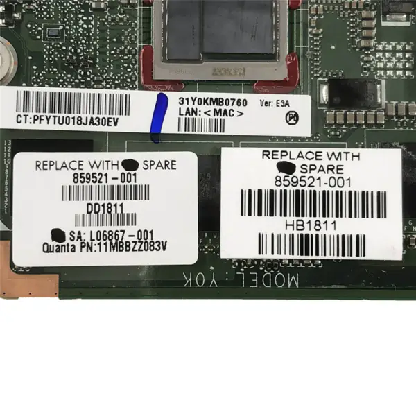 HP 829521-001 anakart