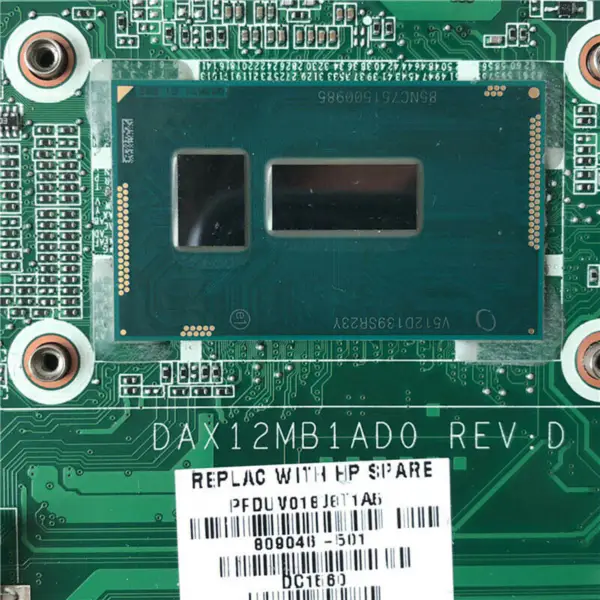 HP DAX12MB1AD0809046-501 anakart