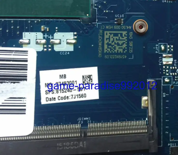 HP 815240-501 anakart