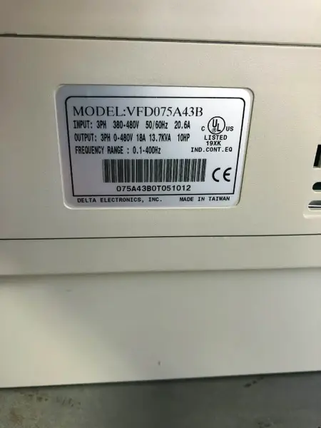 DELTA GRUP ELEKTRONİK VFD075A43B
