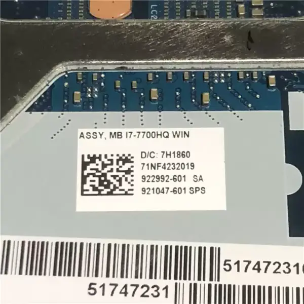 HP ZBook 15 G4 921048-001 921048-501 921048-601 LA-E161P Anakart