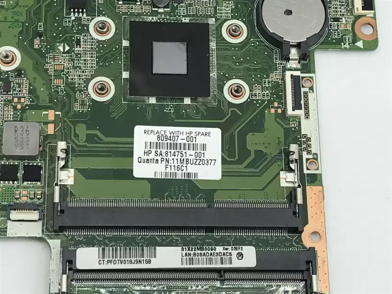 HP 809407-001 809407-501 DA0X22MB6D0 15-AB Anakart