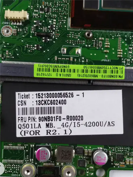 Asus 60NB01F0-MB6020 Q501LA ATX anakart