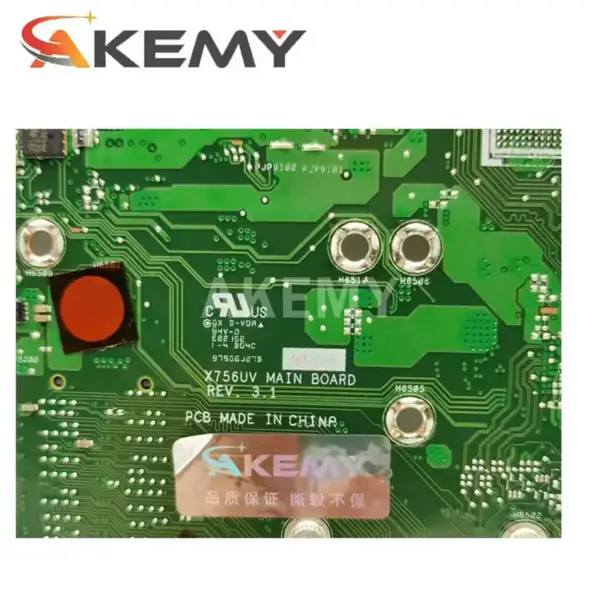 Asus X756UA X756UA ATX anakart