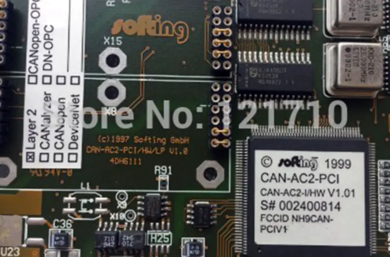 SOTING GMBH CAN-AC2-PCI/HW/LP V.10 4DH6111 CAN-AC2-I/HW V1.01 endüstriyel anakart