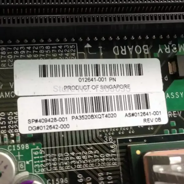 Proliant ML370 G5 için HP 409428-001 012641-001 sunucu anakartı