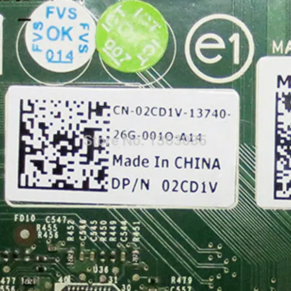 IBM 02CD1V 2CD1V CN-02CD1V POWEREDGE T620 için sunucu anakartı