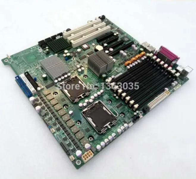 Supermicro X7DBE-X Sunucu Anakartı 5000P yonga seti LGA771 6*PCI-X