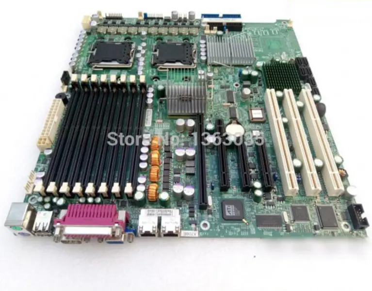 Supermicro X7DBE-X Sunucu Anakartı 5000P yonga seti LGA771 6*PCI-X