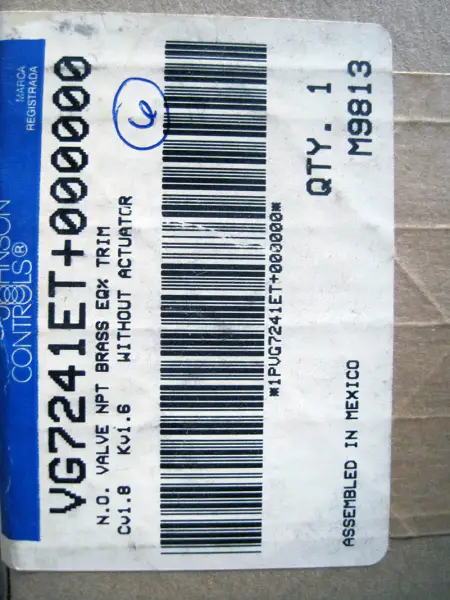 JOHNSON KONTROLLERİ VG7241ET